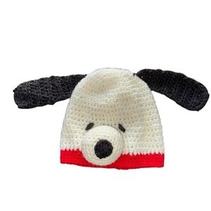 Handmade Crochet Snoopy Dog Red Hat